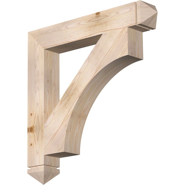 Ekena Millwork Westlake Arts & Crafts Smooth Bracket, Douglas Fir, 5 1/2"W x 38"D x 38"H BKT06X38X38WTL03SDF - main